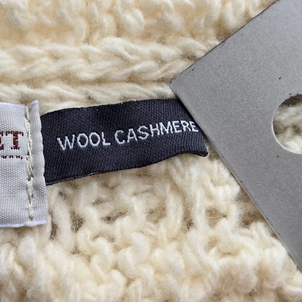Aran Sweater Market Wool Cashmere Cable Scarf Thick